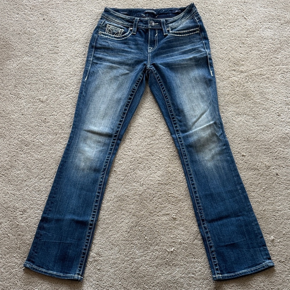 Vigoss Boot Cut Jeans in Deep Blue